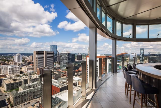 View from Bourbon Steak's bar