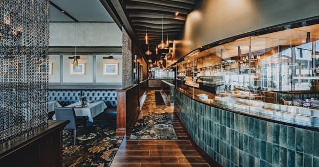 Interior Hallway at Halls Chophouse